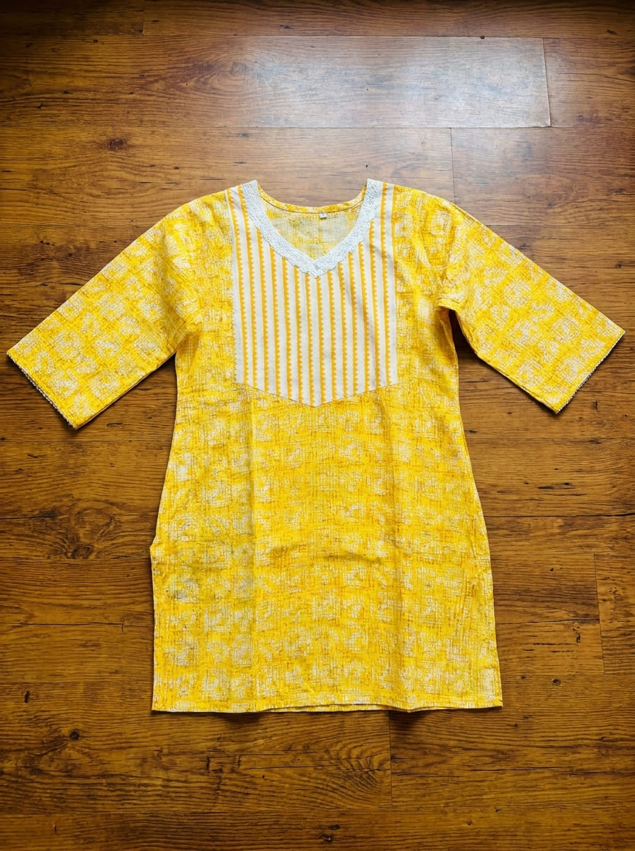 Sunny Side Cotton Kurti