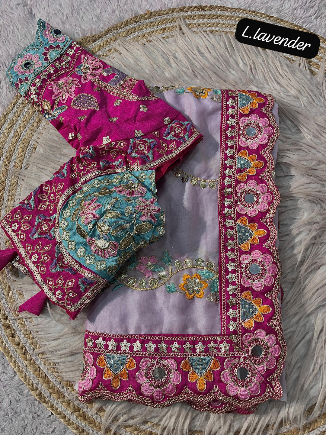 Wedding Vibe Rangoli Silk Saree