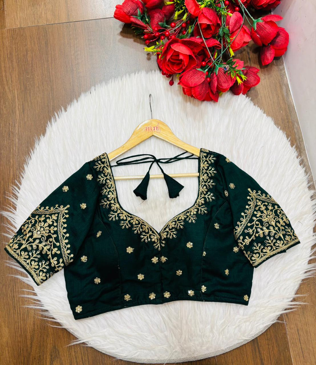 The Secret Leaf (Vichitra Silk Blouse)