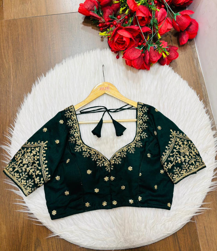 The Secret Leaf (Vichitra Silk Blouse)
