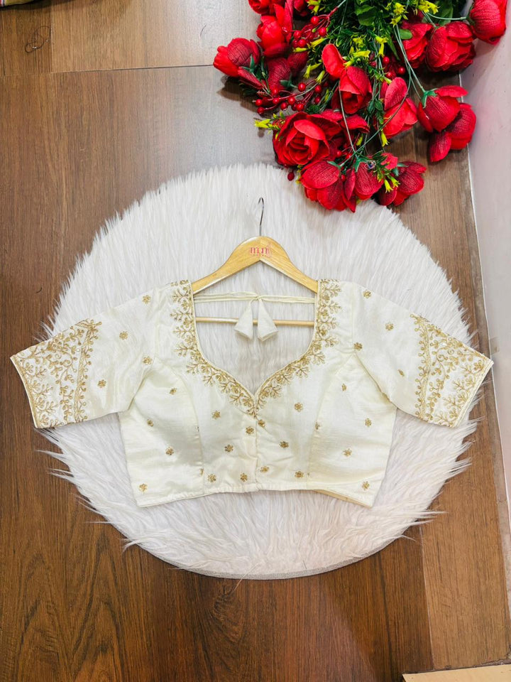 The Secret Leaf (Vichitra Silk Blouse)