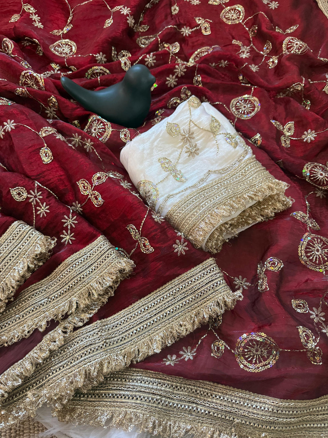 Daylight Dream Satin Silk Saree