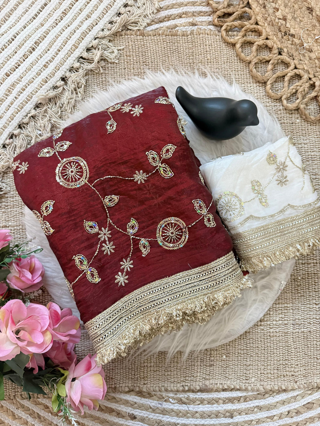 Daylight Dream Satin Silk Saree