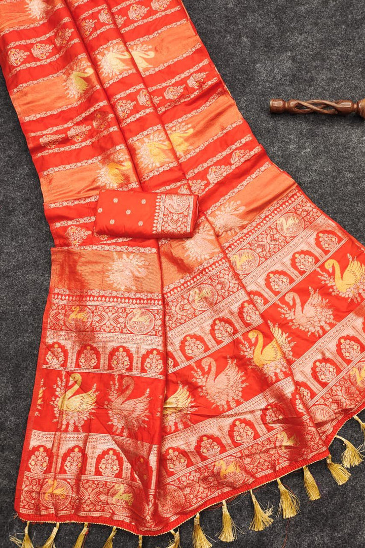 Queen of Grace Tissue Paithani Silk Saree