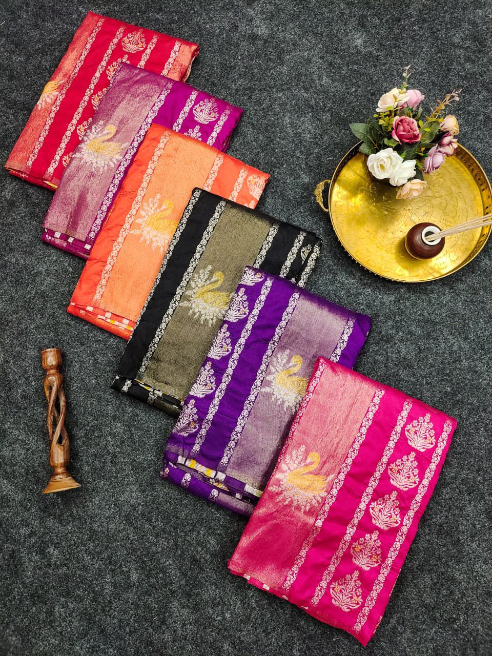 Queen of Grace Tissue Paithani Silk Saree