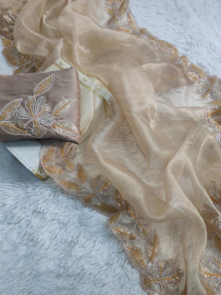 Zehria Designer Organza Silk Saree