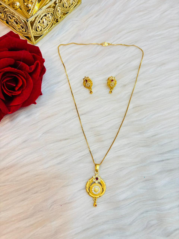 Own Destiny -Gold Plated Chain and Locket Set