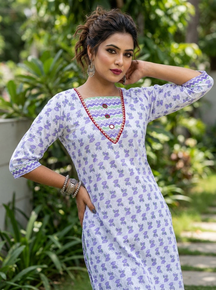 Cloud Wave  Kurti Set