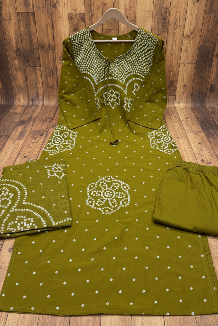 Sweet Girl Cotton Kurti Set