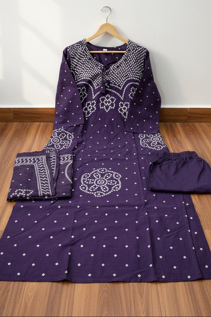 Sweet Girl Cotton Kurti Set