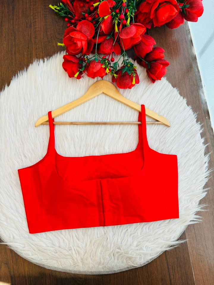 Cherry Blossom Strap - Solid Fancy Designer Blouse