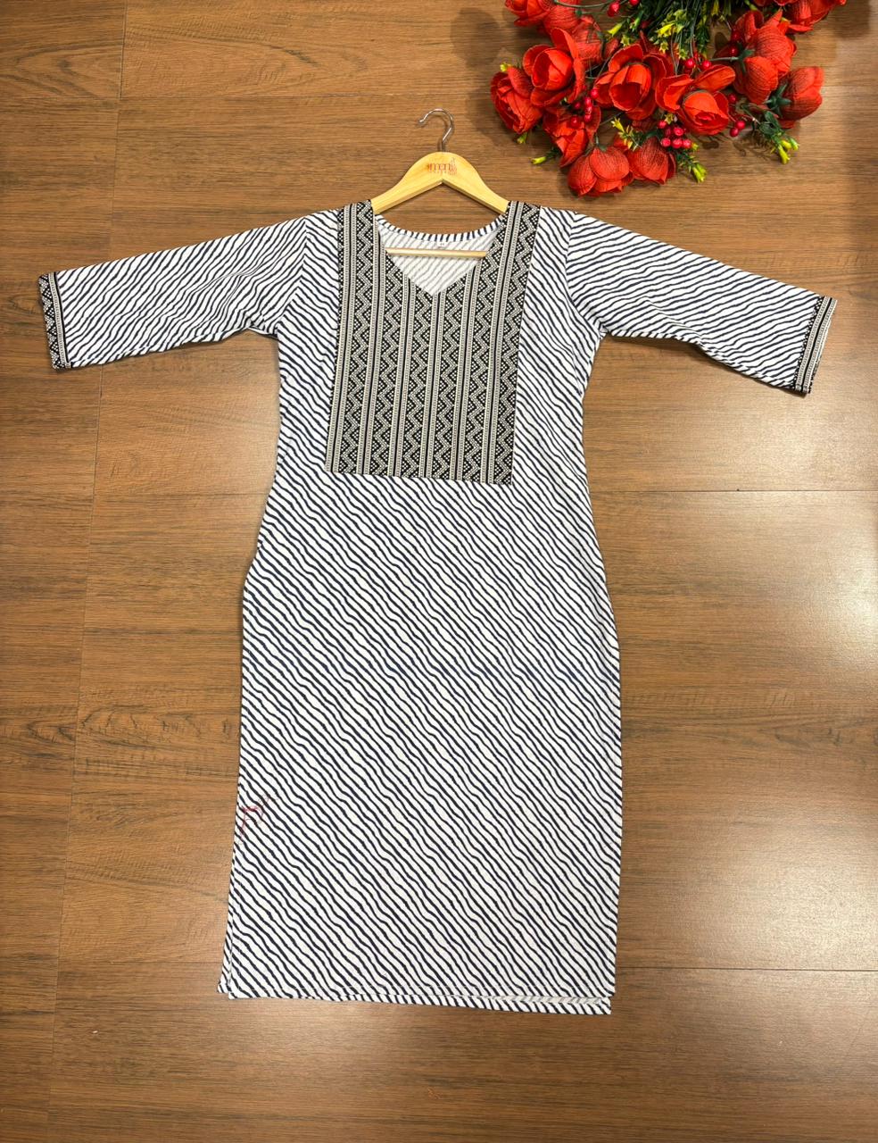Indigo Wave Kurti Cotton Kurti