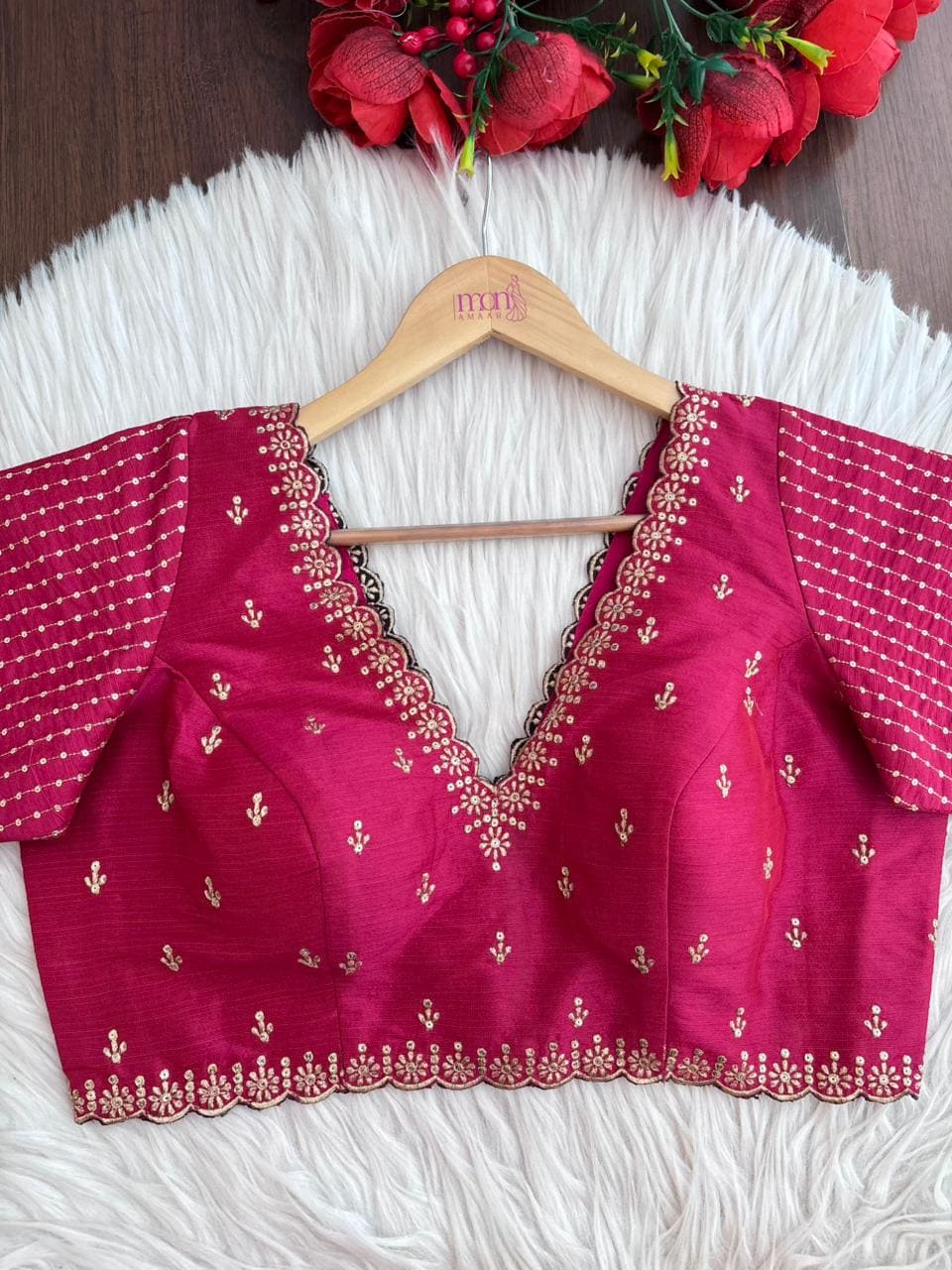 Pink Etherea - Designer Silk Blouse