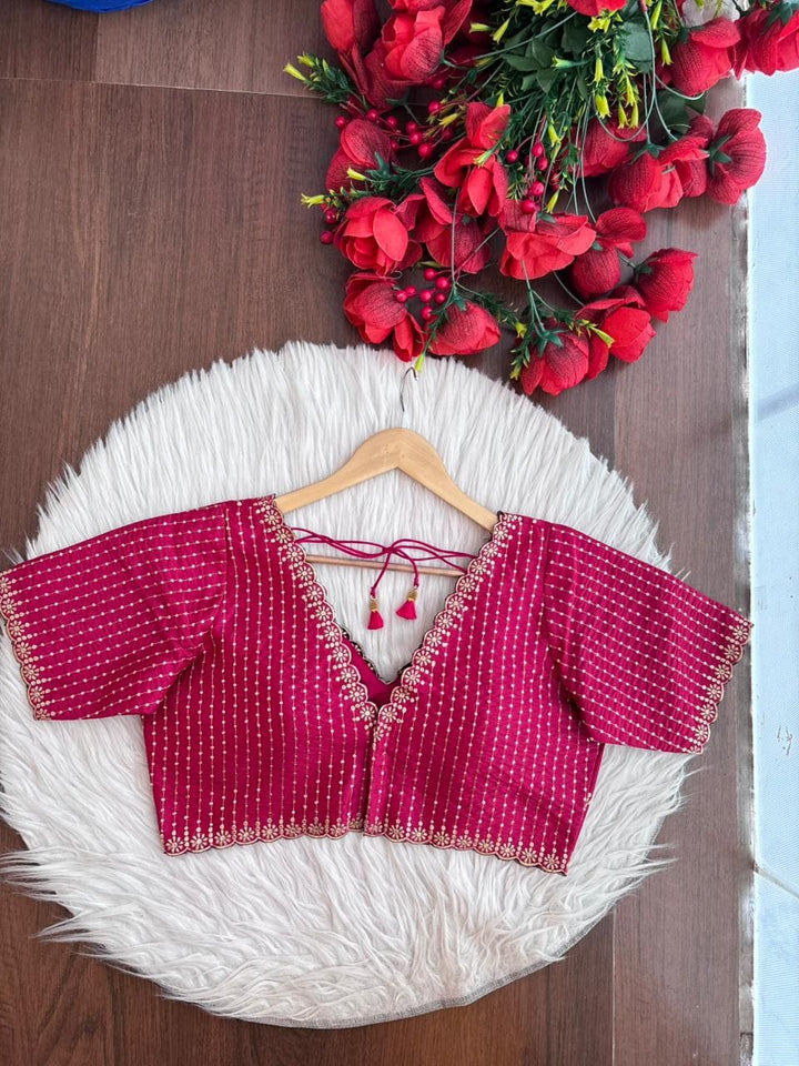 Pink Etherea - Designer Silk Blouse