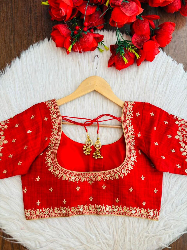 Cherry Bloom - Designer Silk Blouse