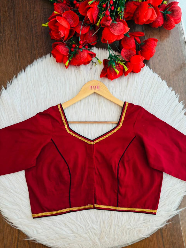 The Zari-Line Cotton Blouse