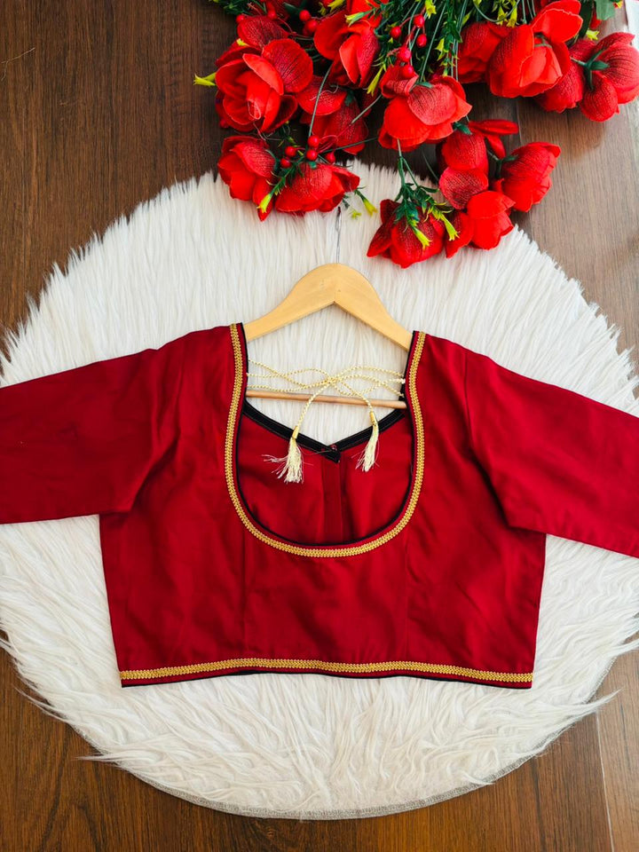 The Zari-Line Cotton Blouse