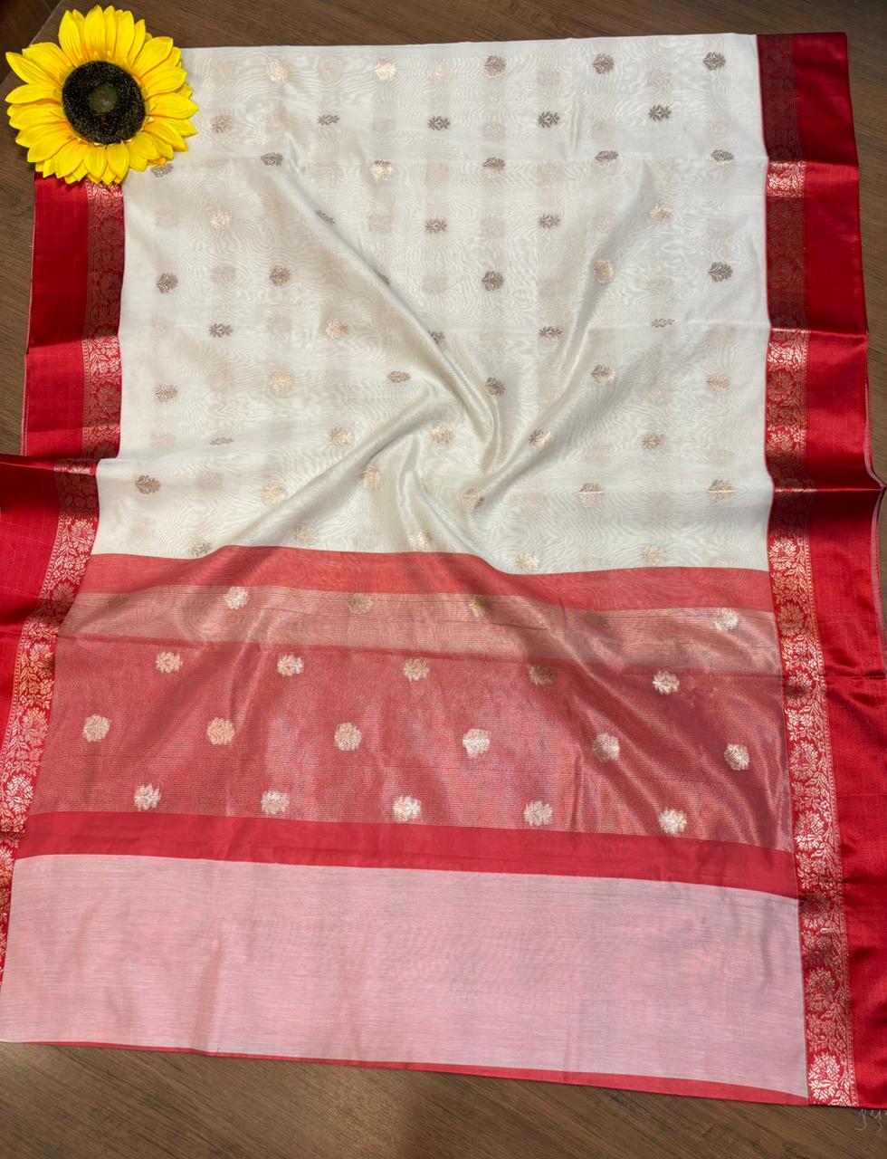 Pujarini  Banarasi Cotton Silk Saree