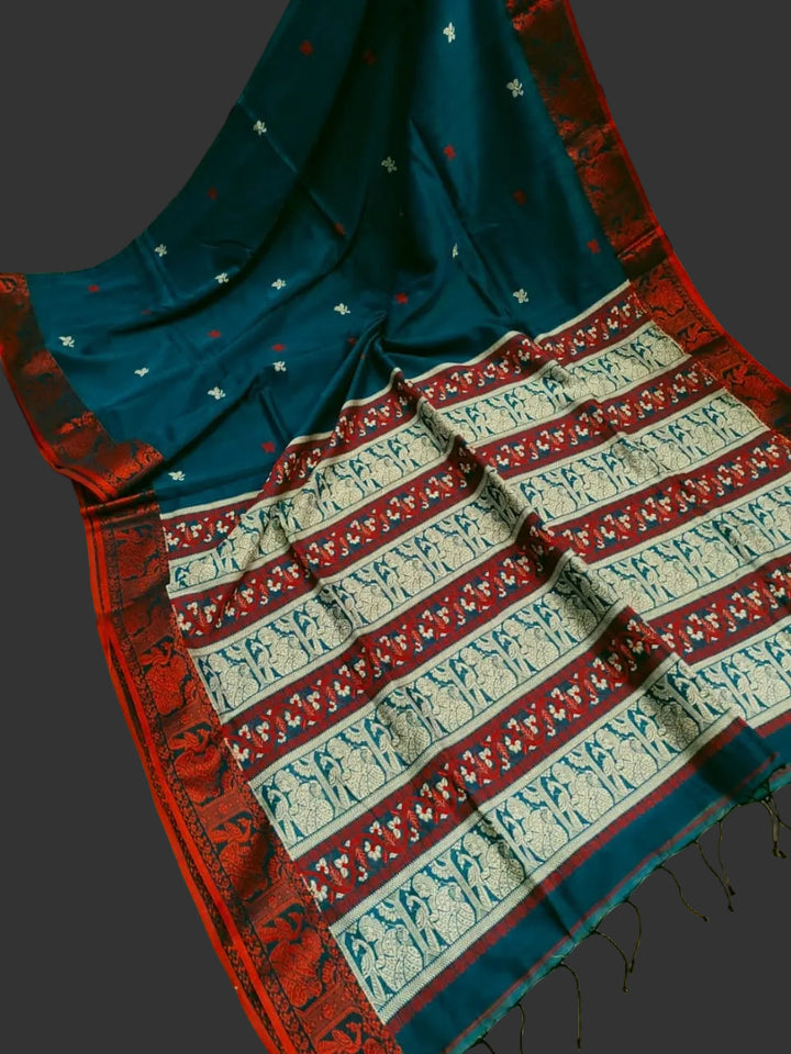 Ethereal Epics Cotton Baluchari Saree