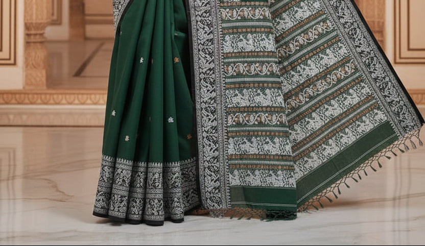 Ethereal Epics Cotton Baluchari Saree