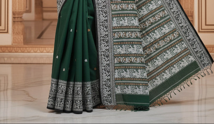 Ethereal Epics Cotton Baluchari Saree