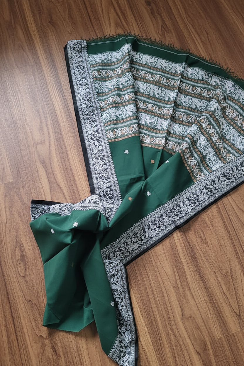 Ethereal Epics Cotton Baluchari Saree