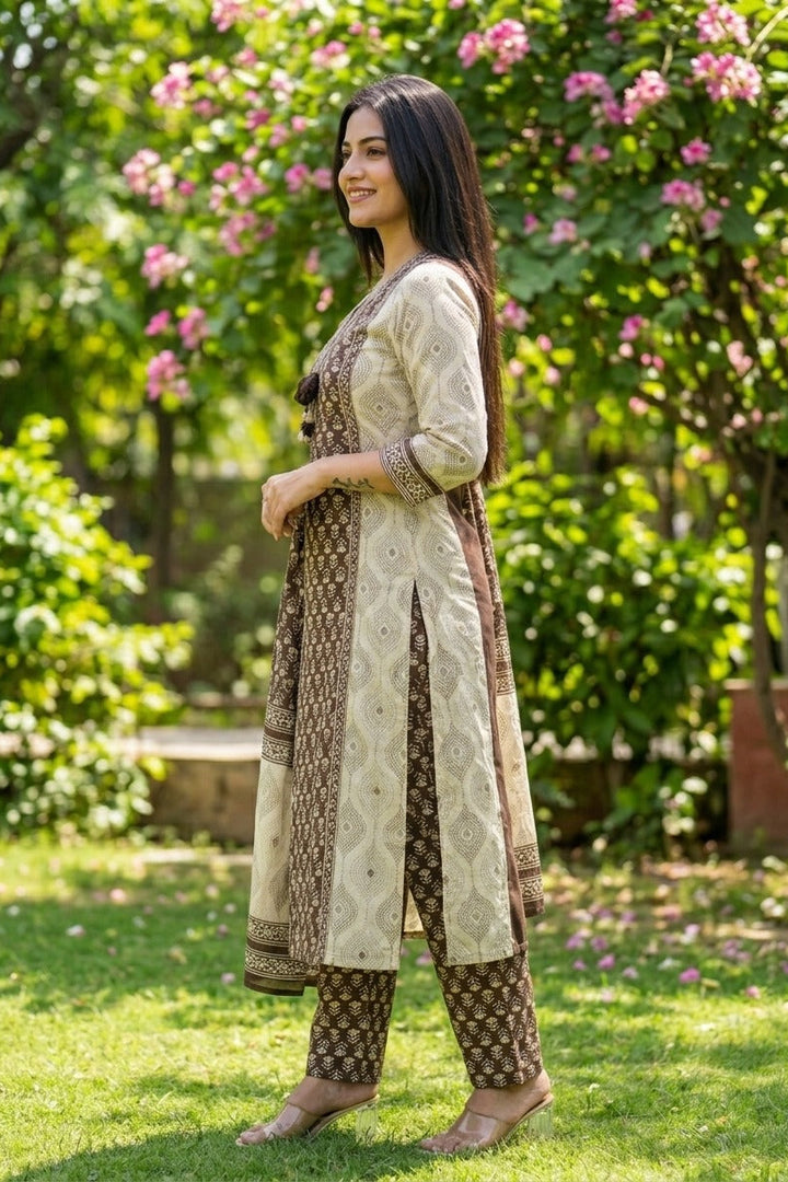 Following the trend Cotton Kurti Set