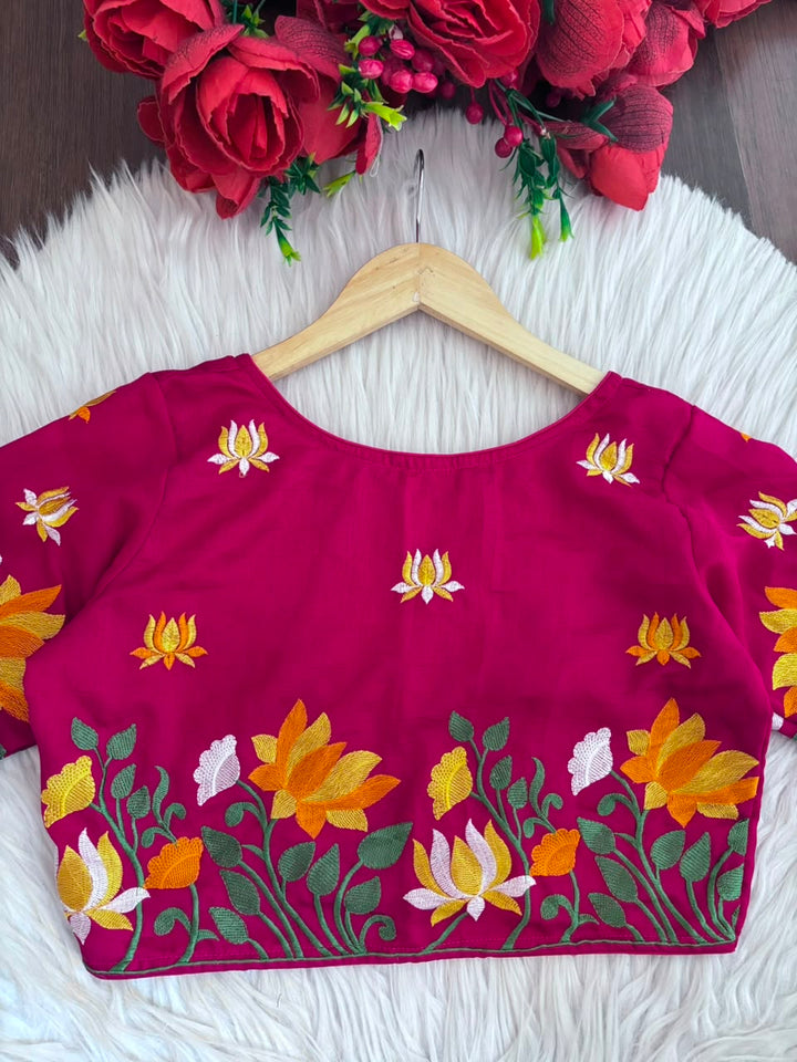 Lost in Lotus  -Designer Blouse