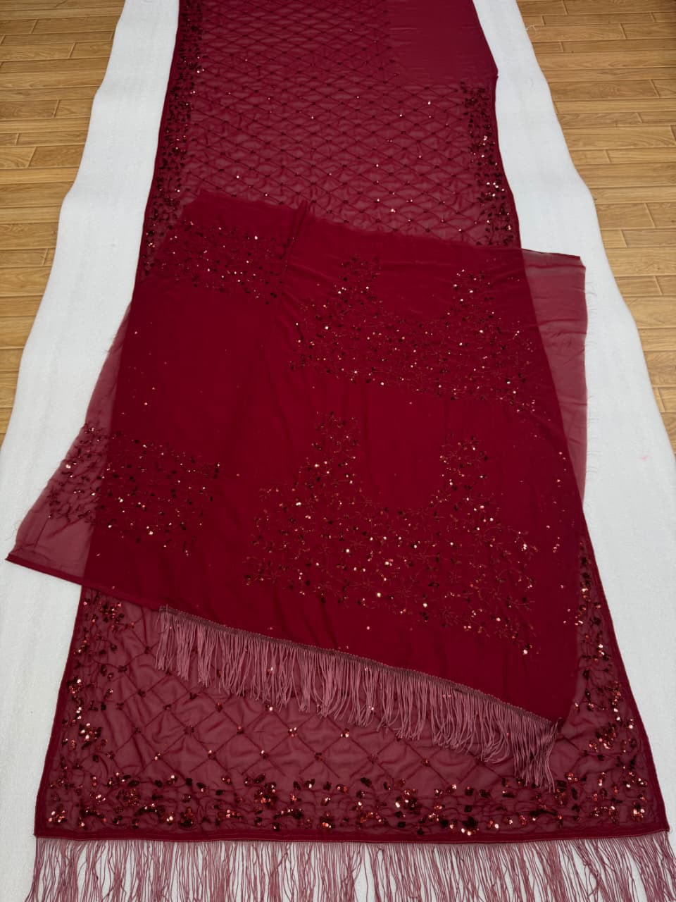 Star Night Story Georgette Saree