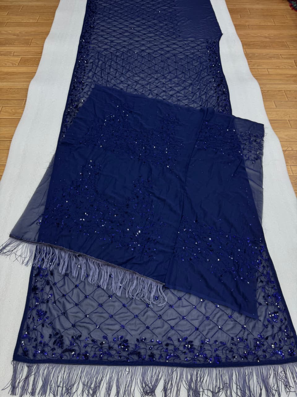 Star Night Story Georgette Saree