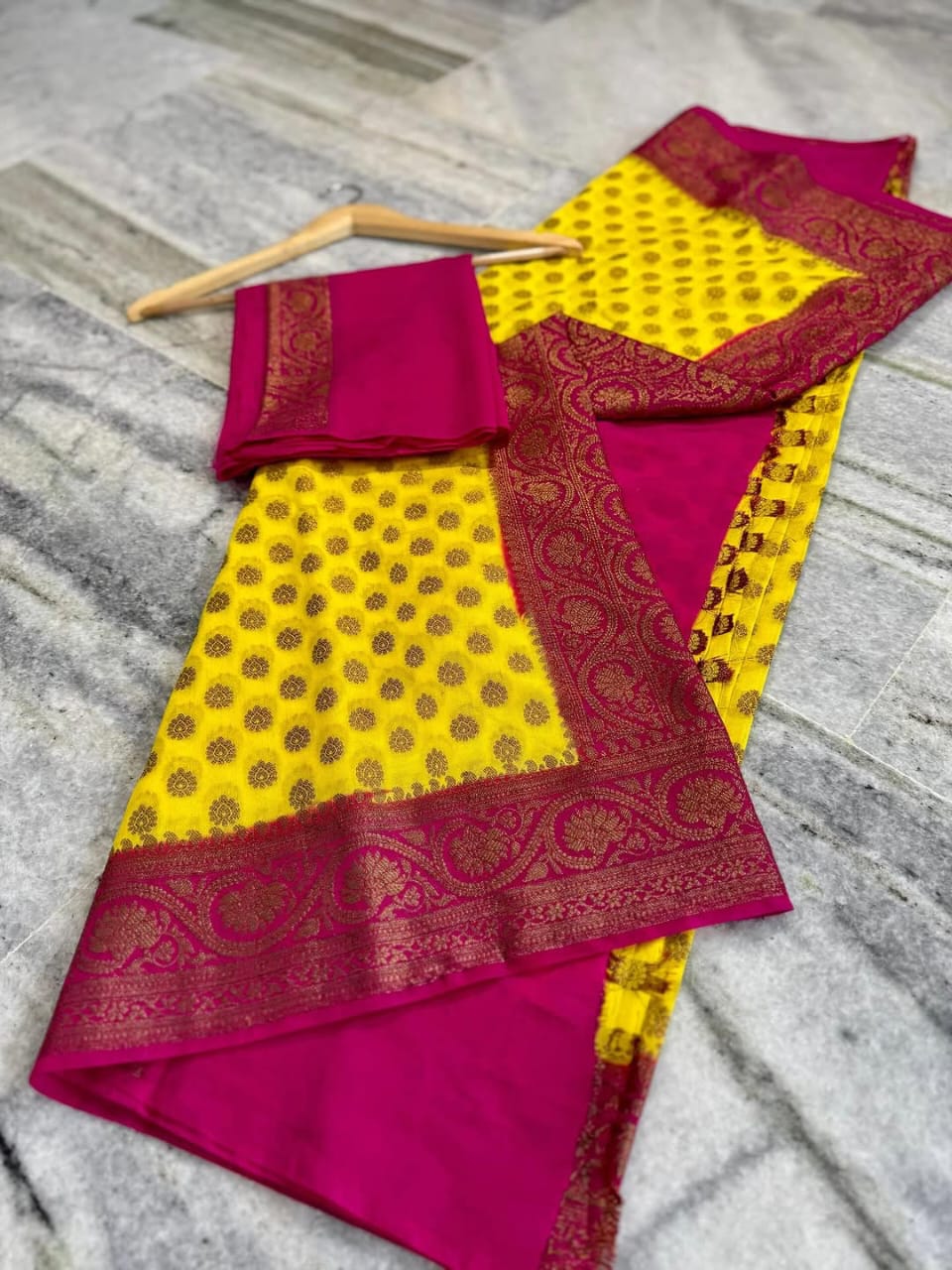 Swarnima Banarasi Semi Georgette Saree