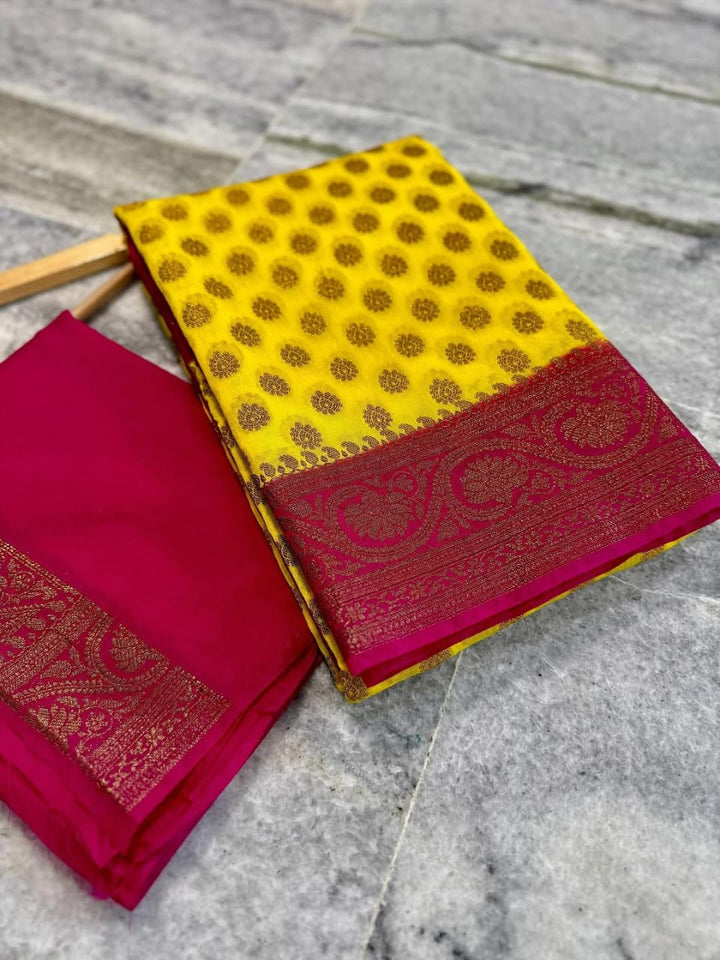 Swarnima Banarasi Semi Georgette Saree