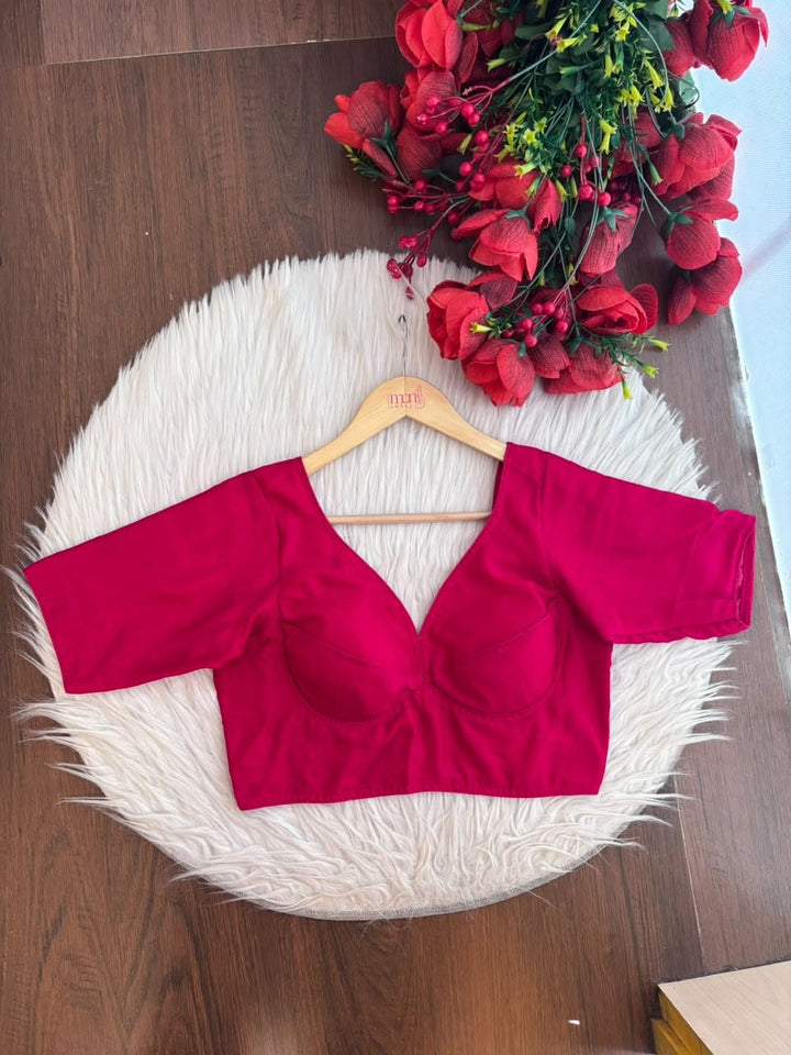 Let me yours vichitra silk blouse