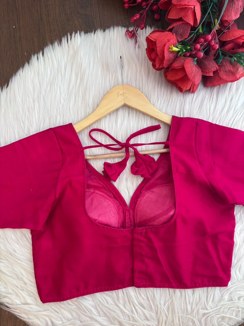Let me yours vichitra silk blouse