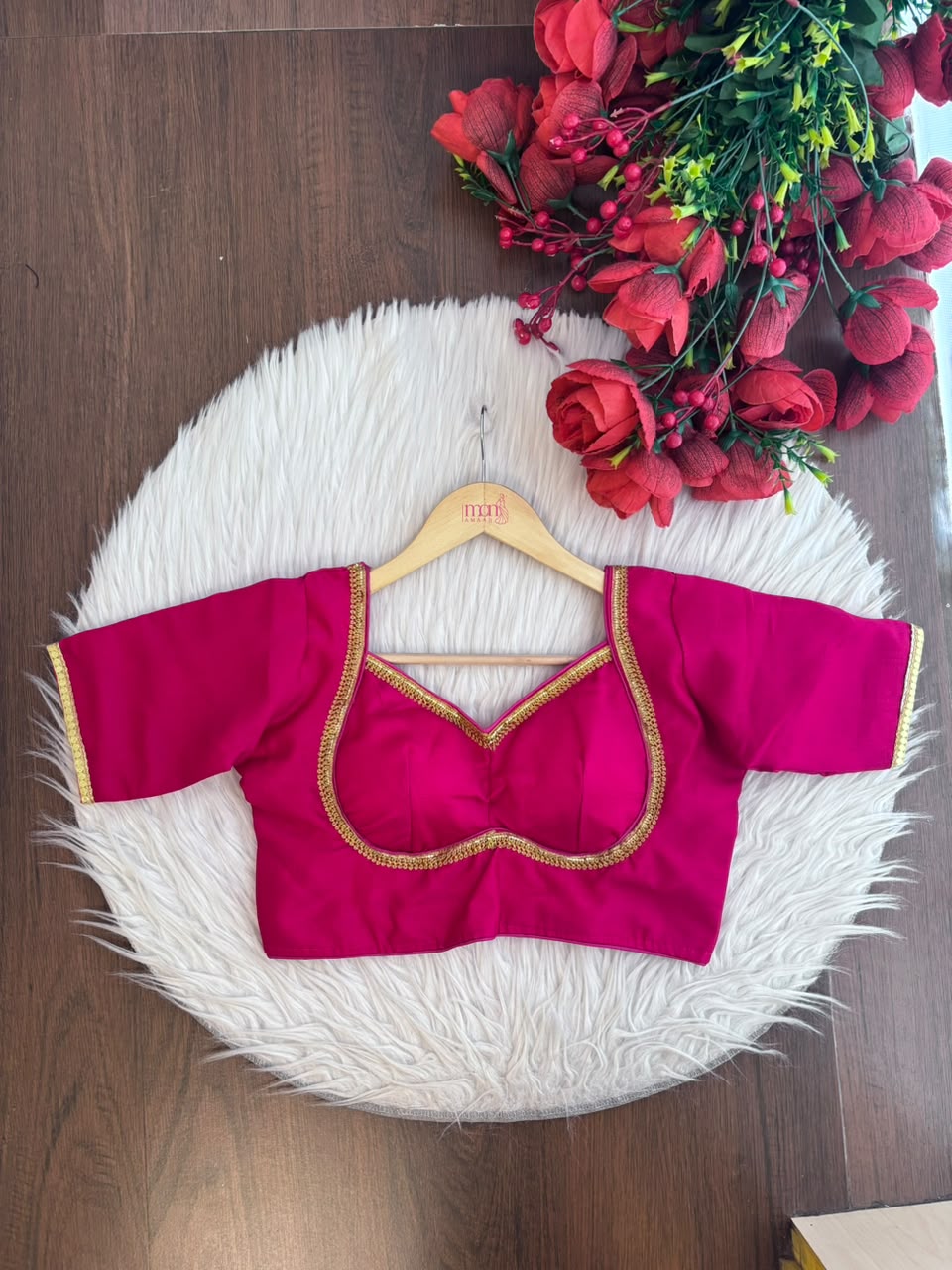 Royal Bloom- Vichitra Silk Blouse