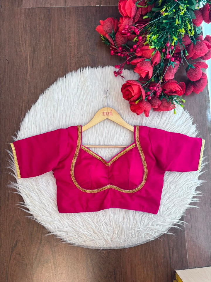 Royal Bloom- Vichitra Silk Blouse
