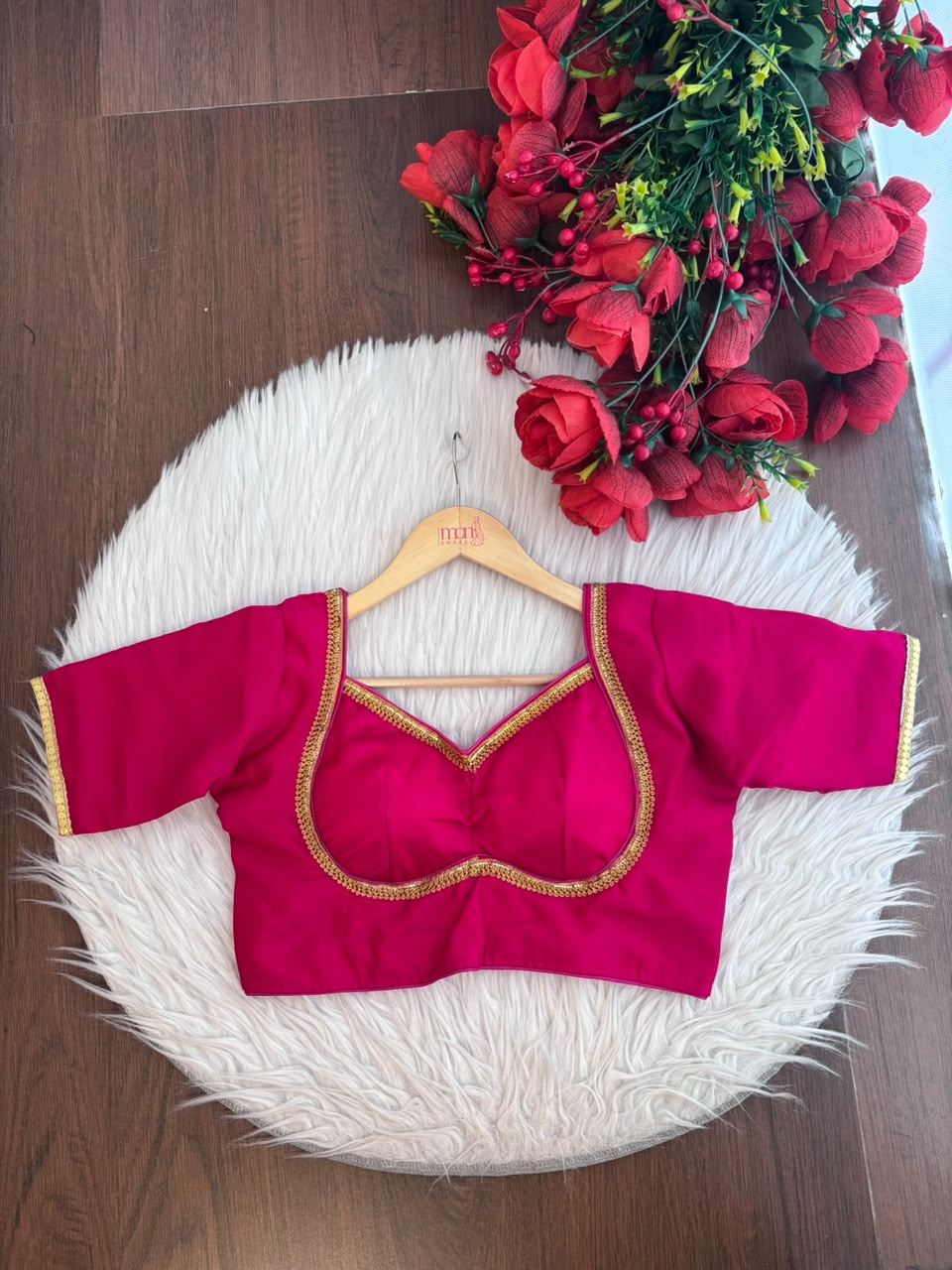 Royal Bloom- Vichitra Silk Blouse