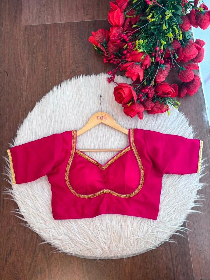 Royal Bloom- Vichitra Silk Blouse