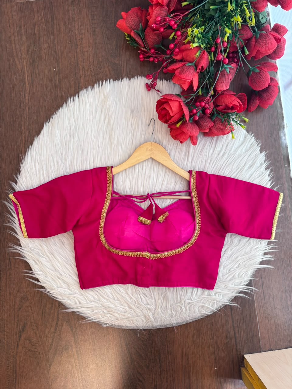 Royal Bloom- Vichitra Silk Blouse