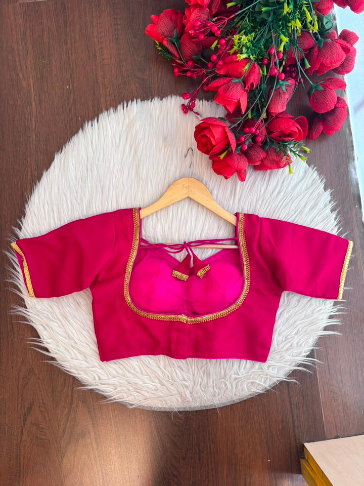Royal Bloom- Vichitra Silk Blouse