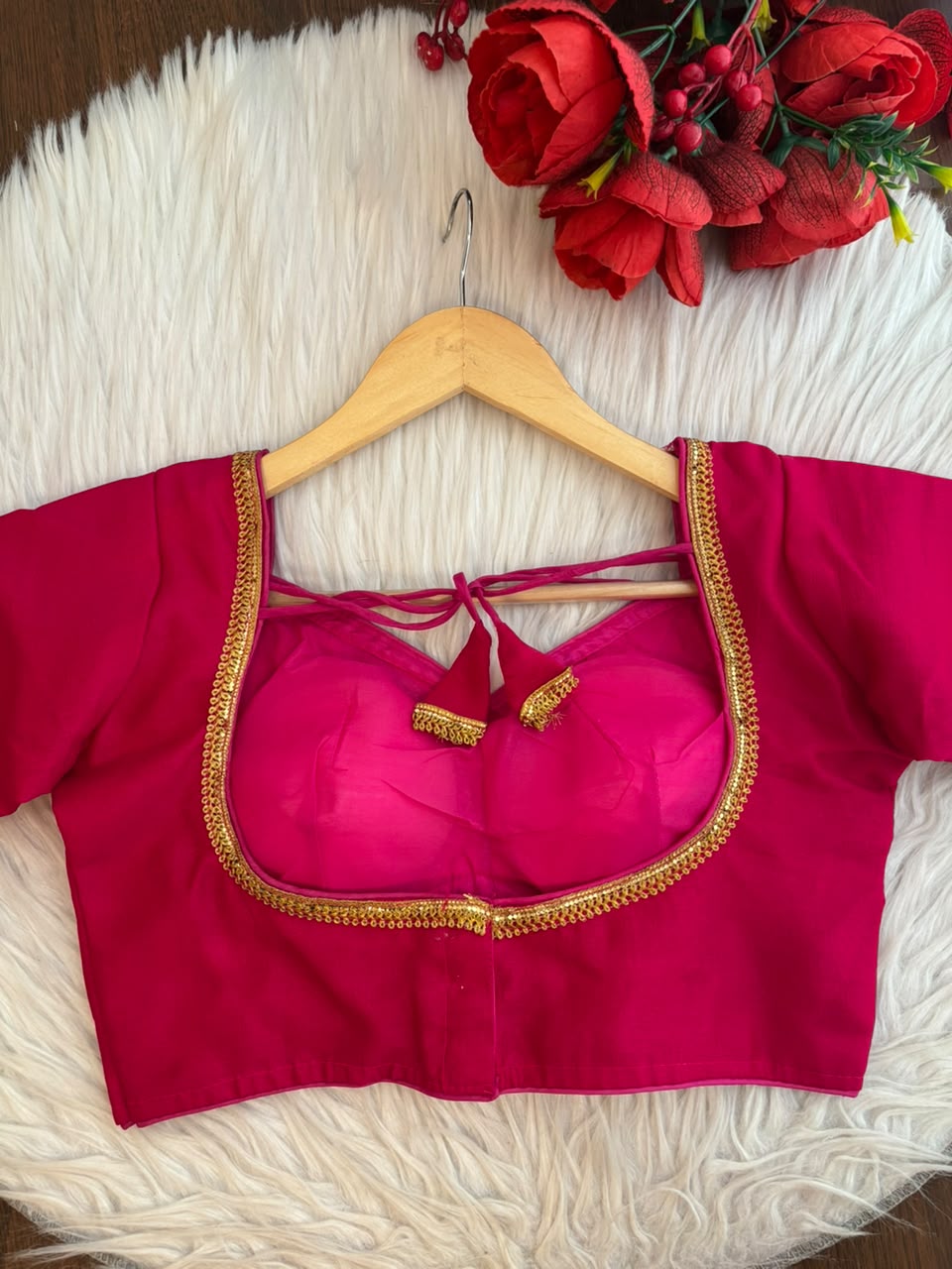 Royal Bloom- Vichitra Silk Blouse