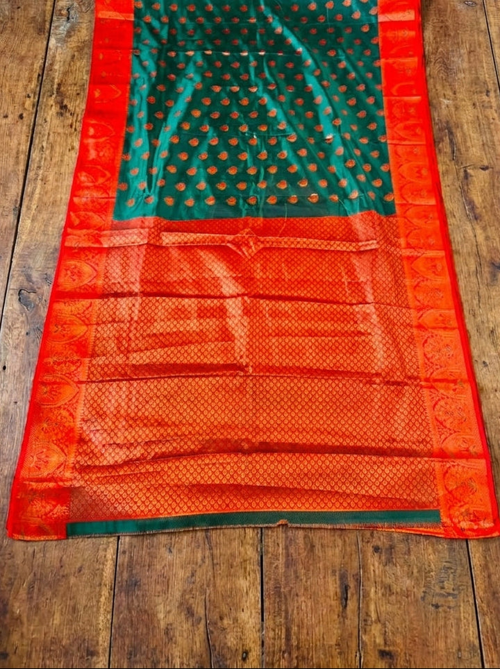 Mint Melody Fancy Silk Saree