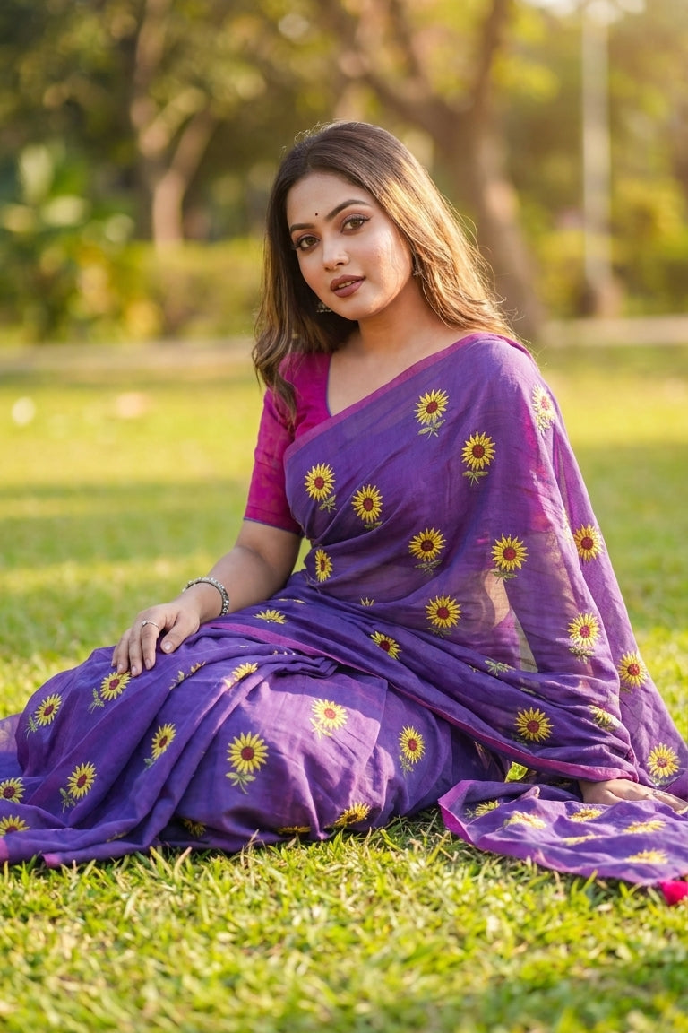Roudrasmita Mul Cotton Saree