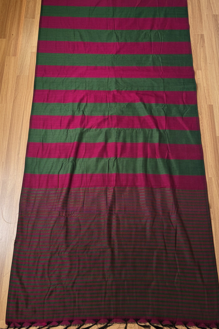 Multi Color Khadi Cotton Saree