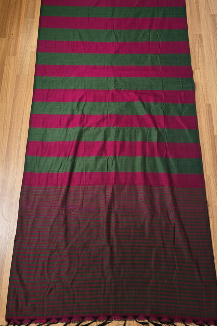 Multi Color Khadi Cotton Saree
