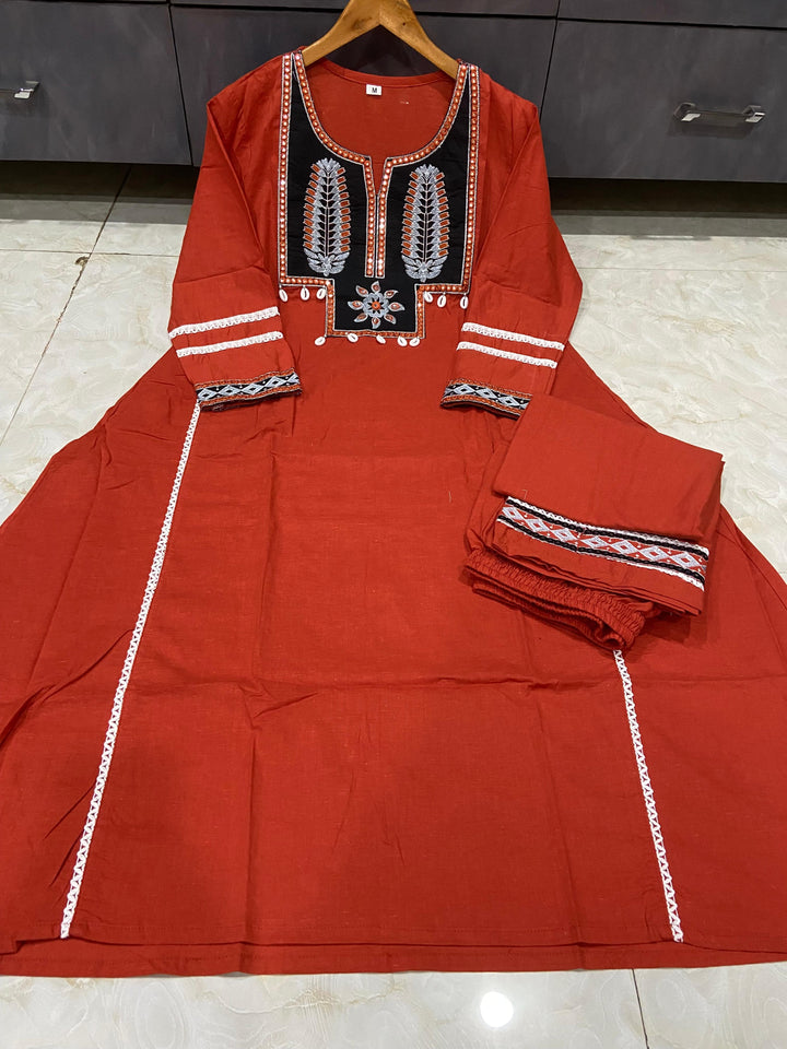 Sweet Moments Cotton Kurti Set