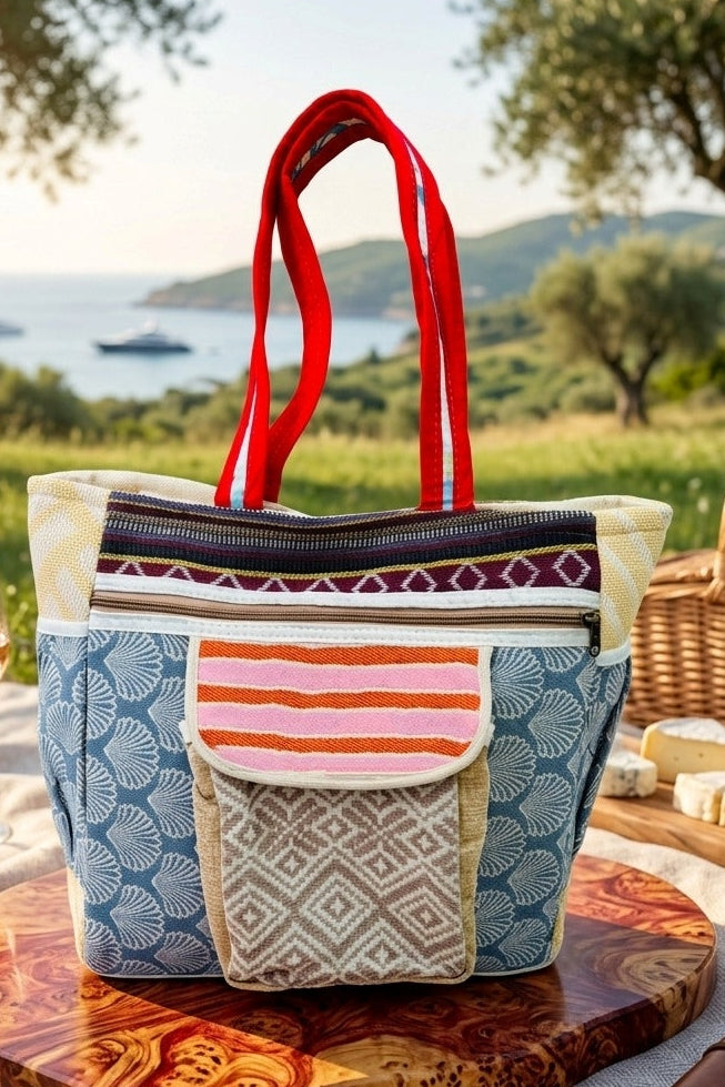 Carry Them Beautifully - Patchwork Oversized Tote Bag