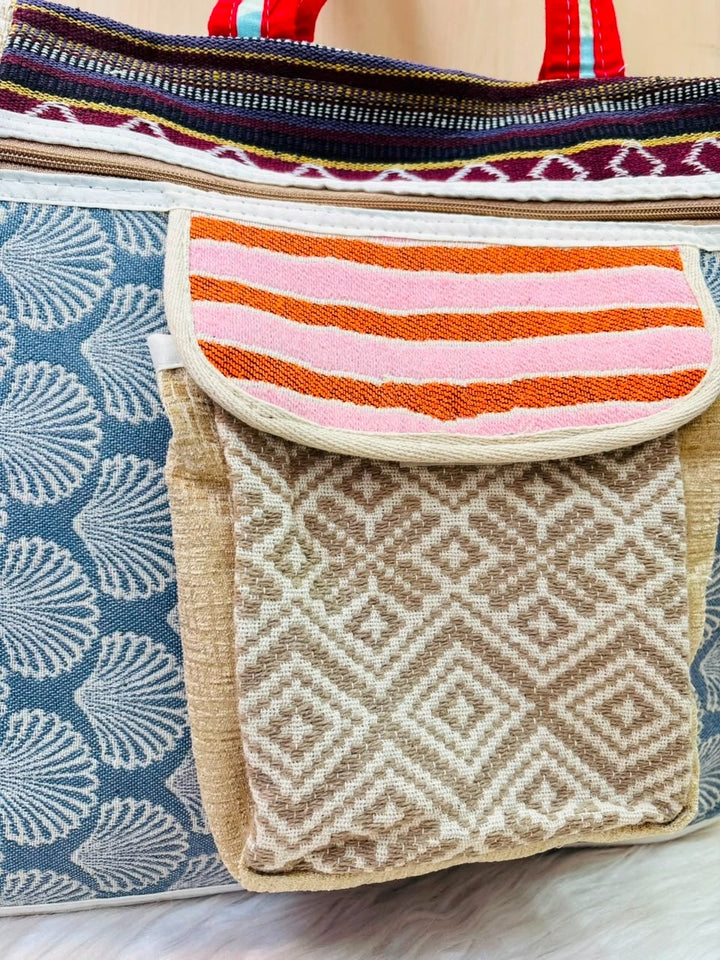 Carry Them Beautifully - Patchwork Oversized Tote Bag