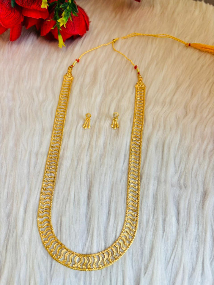 Crowned In Gold -Necklace & Earring Set (Combo 2)