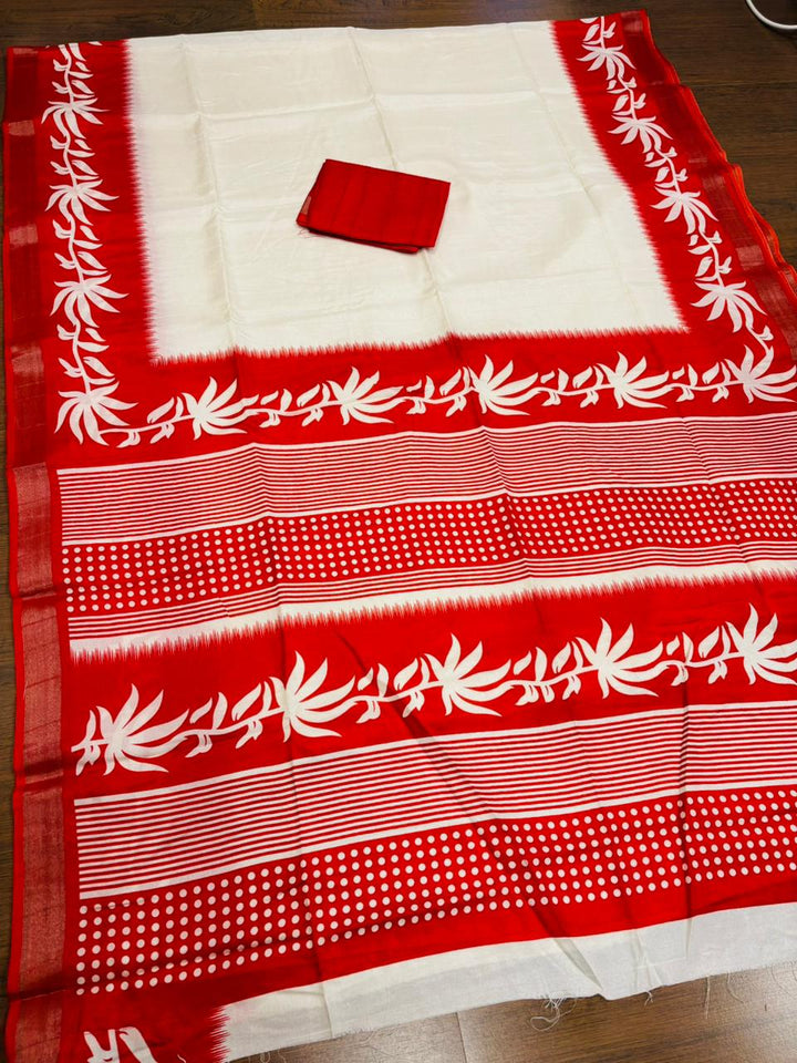 Borshar Gaan Bapta Tussar Silk Saree